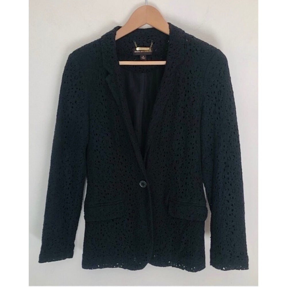 Dana Buchman Black Lace Blazer